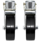 1200 lbs 6" Trailer Swirl Jack Caster Wheels w/ Safety Pin - Set of Two (2)