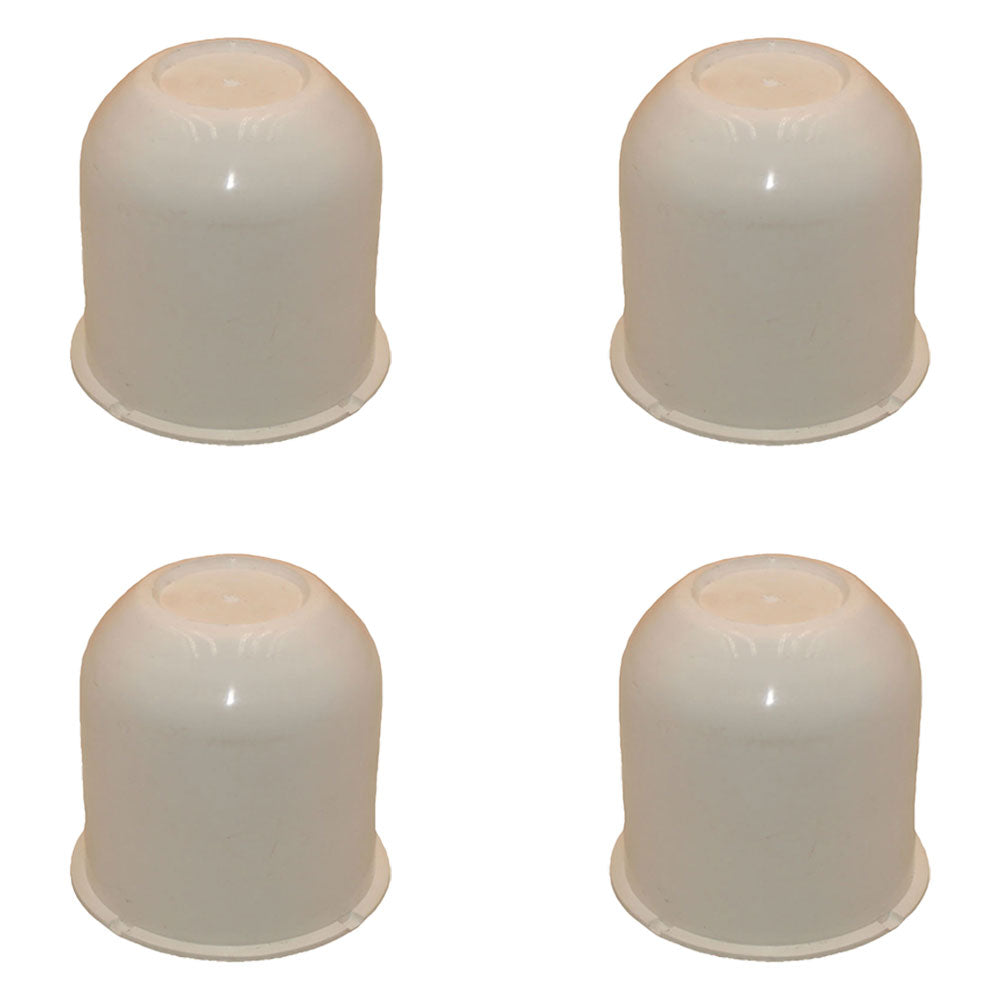 Qty 4: Hub Center Cap (White) Fits Universal Products Replaces MD9004W