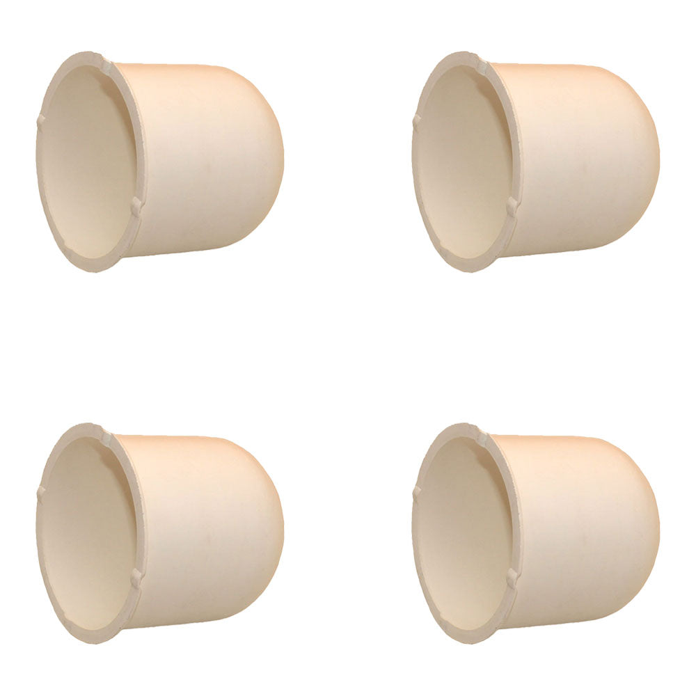 Qty 4: Hub Center Cap (White) Fits Universal Products Replaces MD9004W