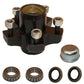 Trailer Idler Hub Kit With Bearings 1" 5 on 4.5" Fit For 2000 lbs Axle