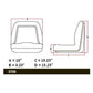 Gray Michigan Style Seat W/O Slide Track Fits Massey Ferguson Tractors