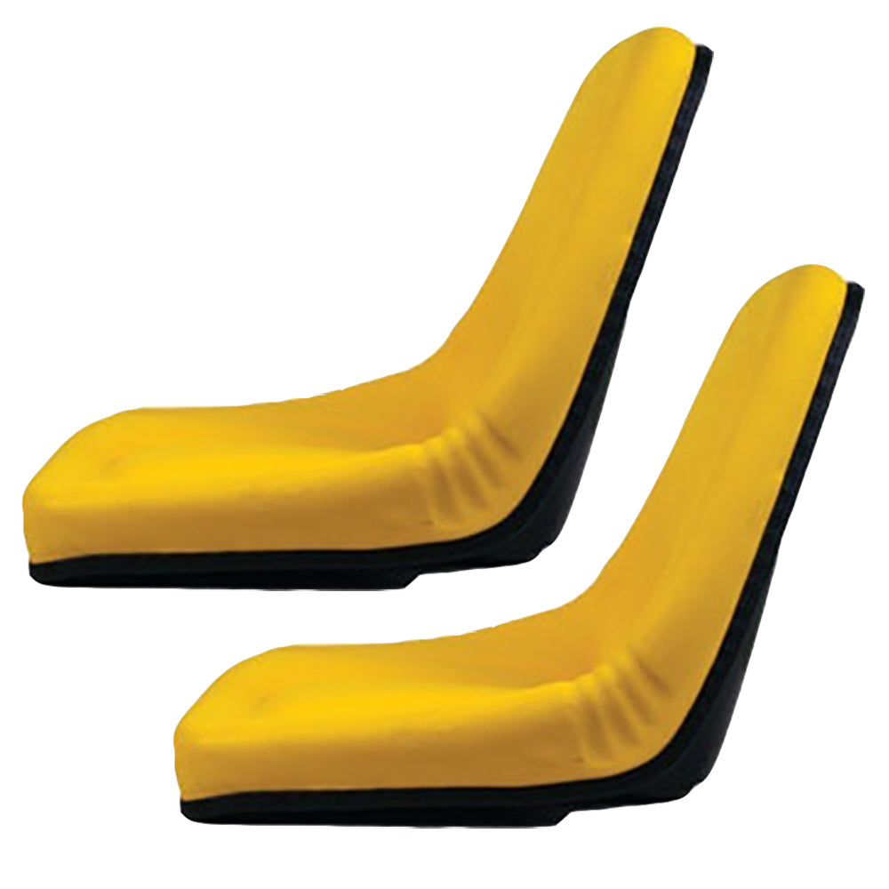 Set of 2 Yellow Seats Fits John Deere Fits JD Fits Gator AIP TM333YL
