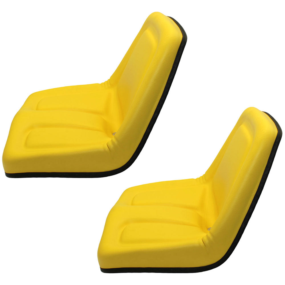 Set of 2 Yellow Seats Fits John Deere Fits JD Fits Gator AIP TM333YL