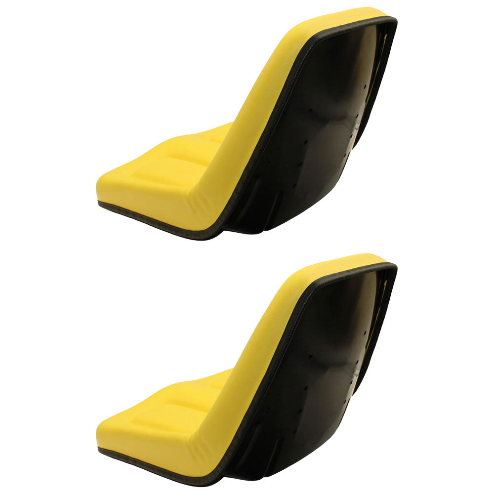 Qty 2: Michigan Style Seat, w/o Slide Track, Yellow in color  Fits Yanmar
