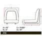 Universal Michigan Style Seat w/ Slide Track TMS111BL