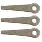Set of Three Trimmer Head Blades 4111 007 1001 Fits Hoffco Slasher Heads 4-1/16"