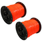 N/A Qty 2: Red Commercial Trimmer Line Fits Universal Products