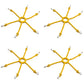 Set of 4 Yellow Tire Chain Adjusters 11"–16" Rims Rubber Spider Tensioners