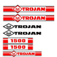Trojan Wheel Loader 1500 Decal Set with O & K Decals