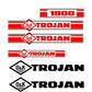 Trojan Wheel Loader 1900 Decal Set with O & K Decals