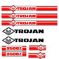 Trojan Wheel Loader 3500 Black & Red Decal Set with O & K Decals