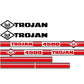 Trojan Wheel Loader 4500 Black & Red Decal Set with O & K Decals