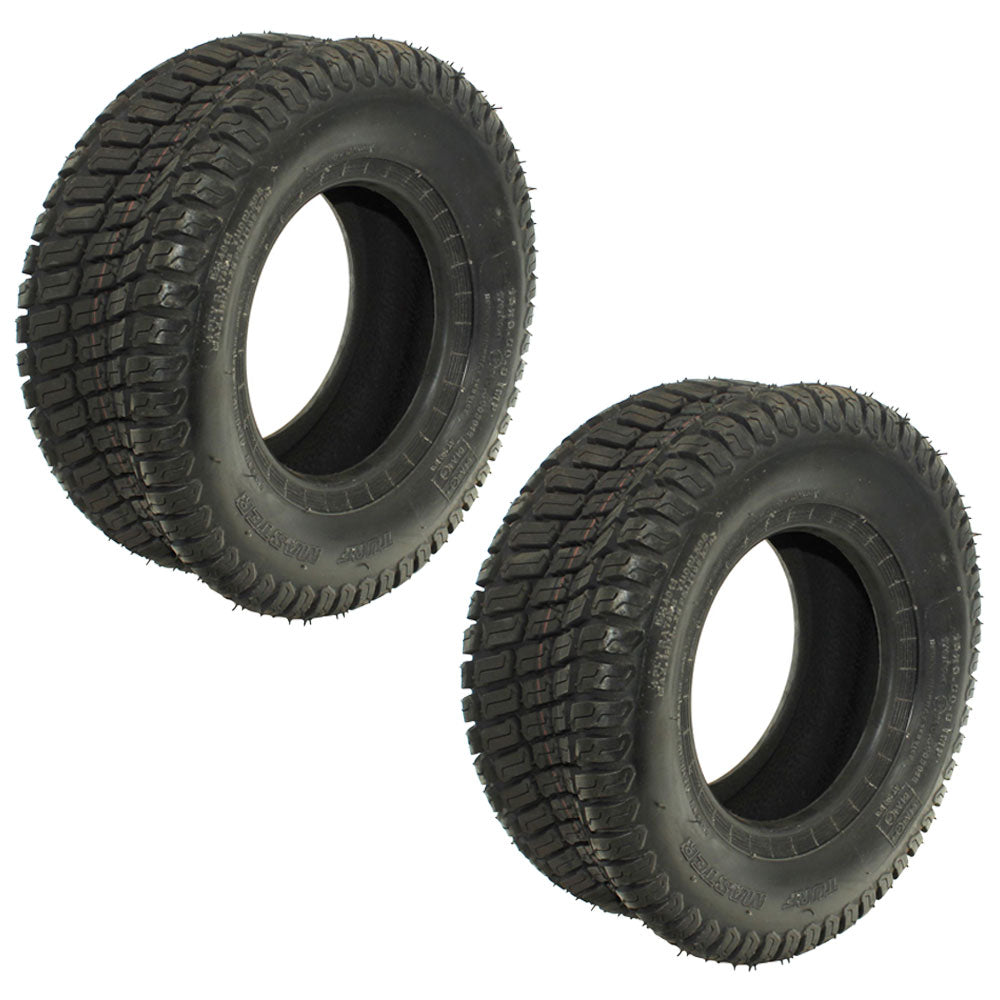 Set of 2 Turf Tires 16x6.50-8 Tubeless 4-Ply Commercial Walk Behind Lawn Mowers