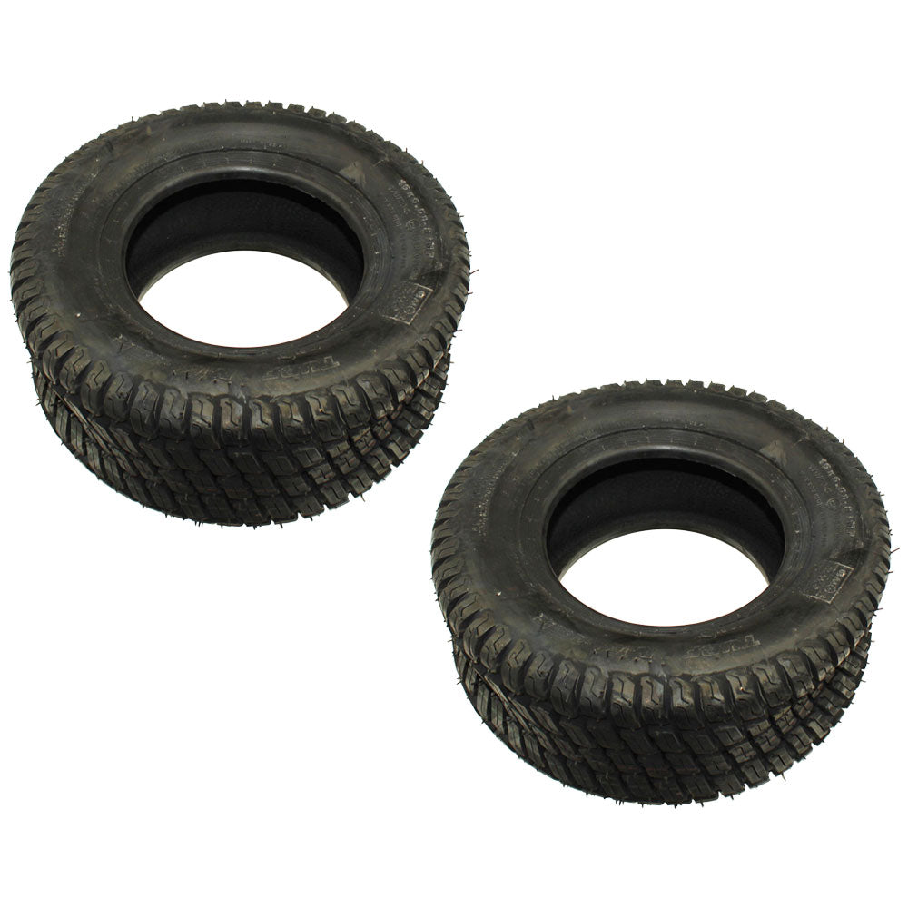 Set of 2 Turf Tires 16x6.50-8 Tubeless 4-Ply Commercial Walk Behind Lawn Mowers