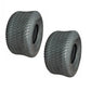2PK 20X10.00-8 4 Ply Tubeless Turf Tire Tractor Riding Mower Pair Set 20x10x8
