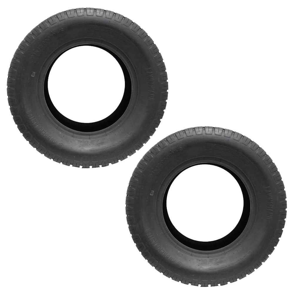 2PK Turf Lawn Mower 24x12.00-12 Tires 24x12x12 24x12-12 24-12.00-12 P332 4PR