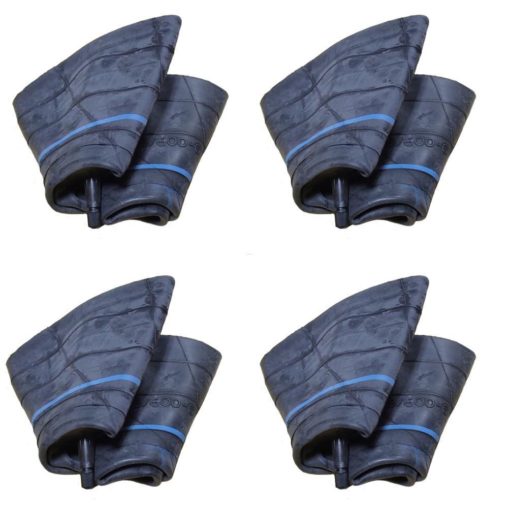 Set of 4 (Four) 15X6X6 15X6.00X6 15X6-6 15X6.00-6 15-6-6 Mower Tire Inner Tubes