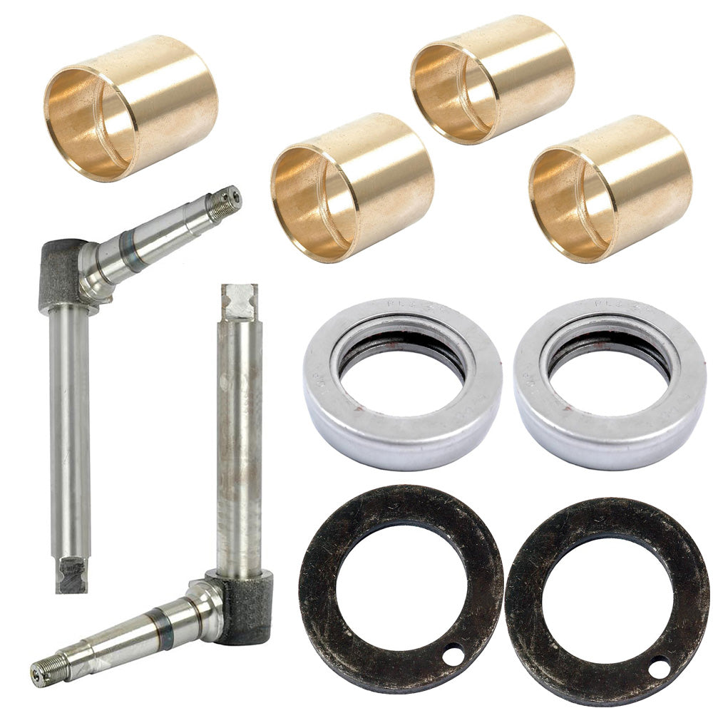Front Axle Steering Spindle Kit & Bushings TX10809 TX10808 For Long Tractor 350+