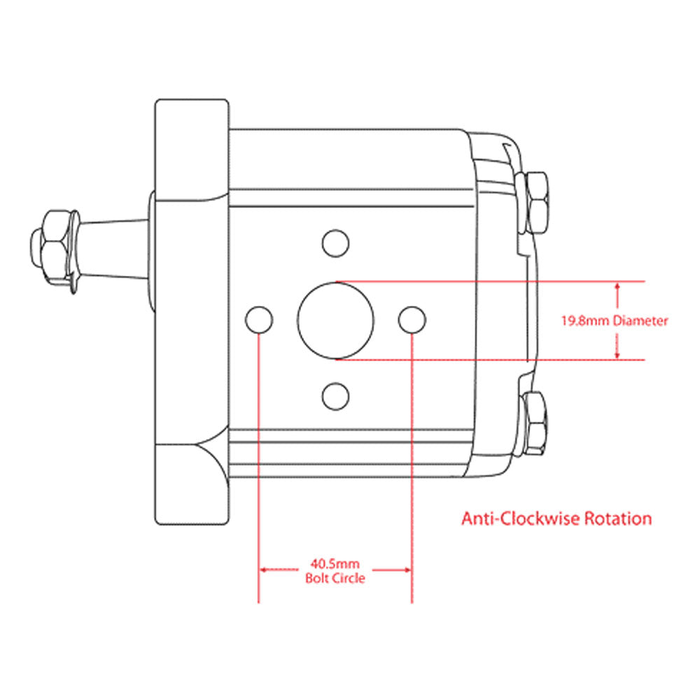 HYDRAULIC PUMP FOR FIAT HESSTON 60-56DT 60-66 60-66DT 60-76 60-76F 60-76FDT
