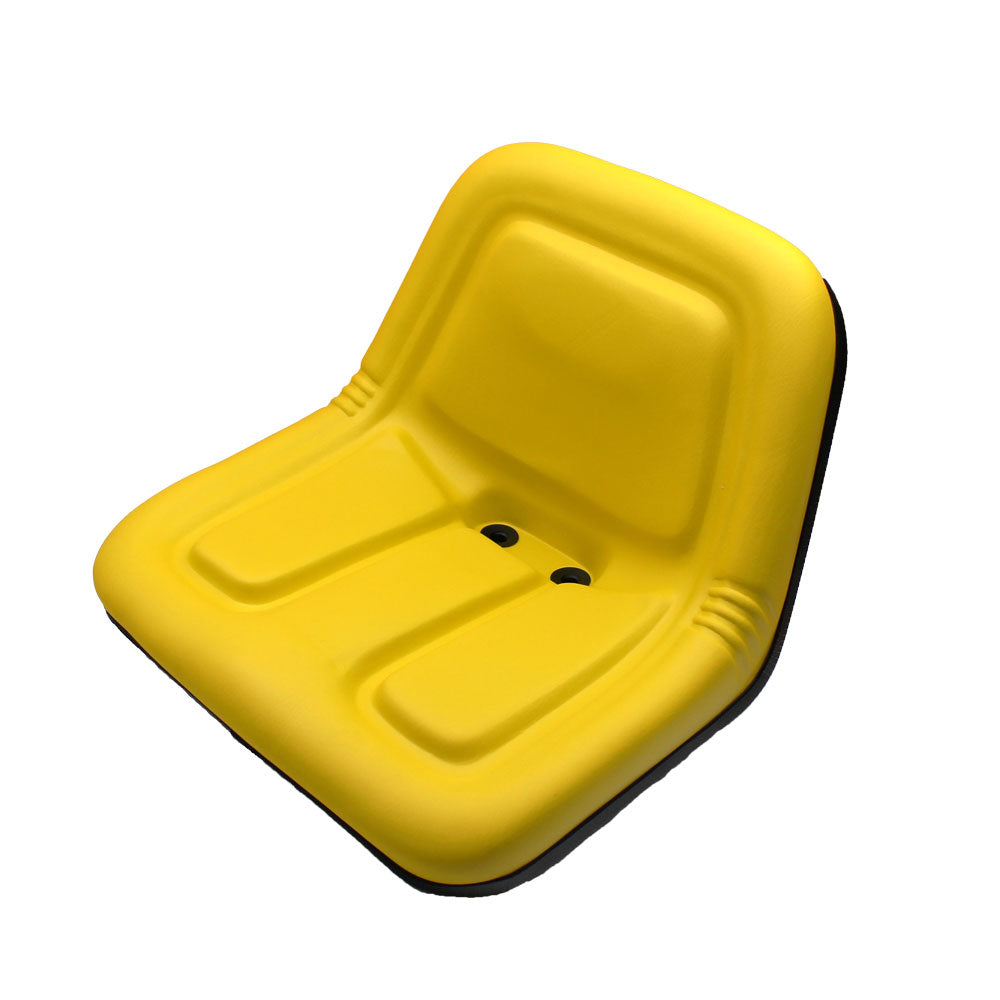TY15863 Deluxe High-Back Steel Pan Seat Yellow Fits John Deere AMT622 AMT626