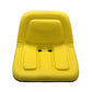 135001YE Yellow High-Back Pan Seat for Forklifts Backhoes Compact Tractors Turf