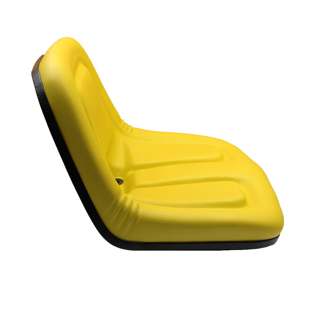 TY15863 Deluxe High-Back Steel Pan Seat Yellow Fits John Deere AMT622 AMT626