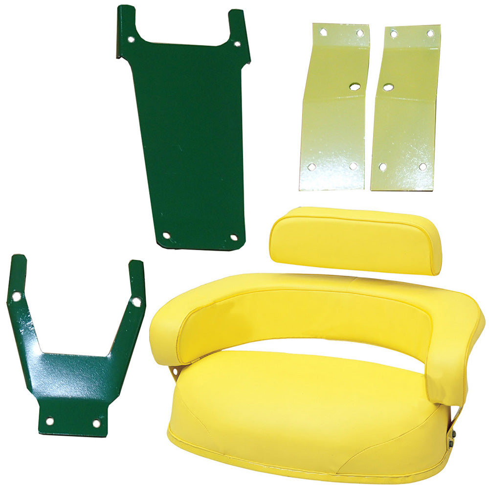3 Piece Seat Cushion Set w/ SBK400 Brackets Fits John Deere 2520 3020 4020 4320