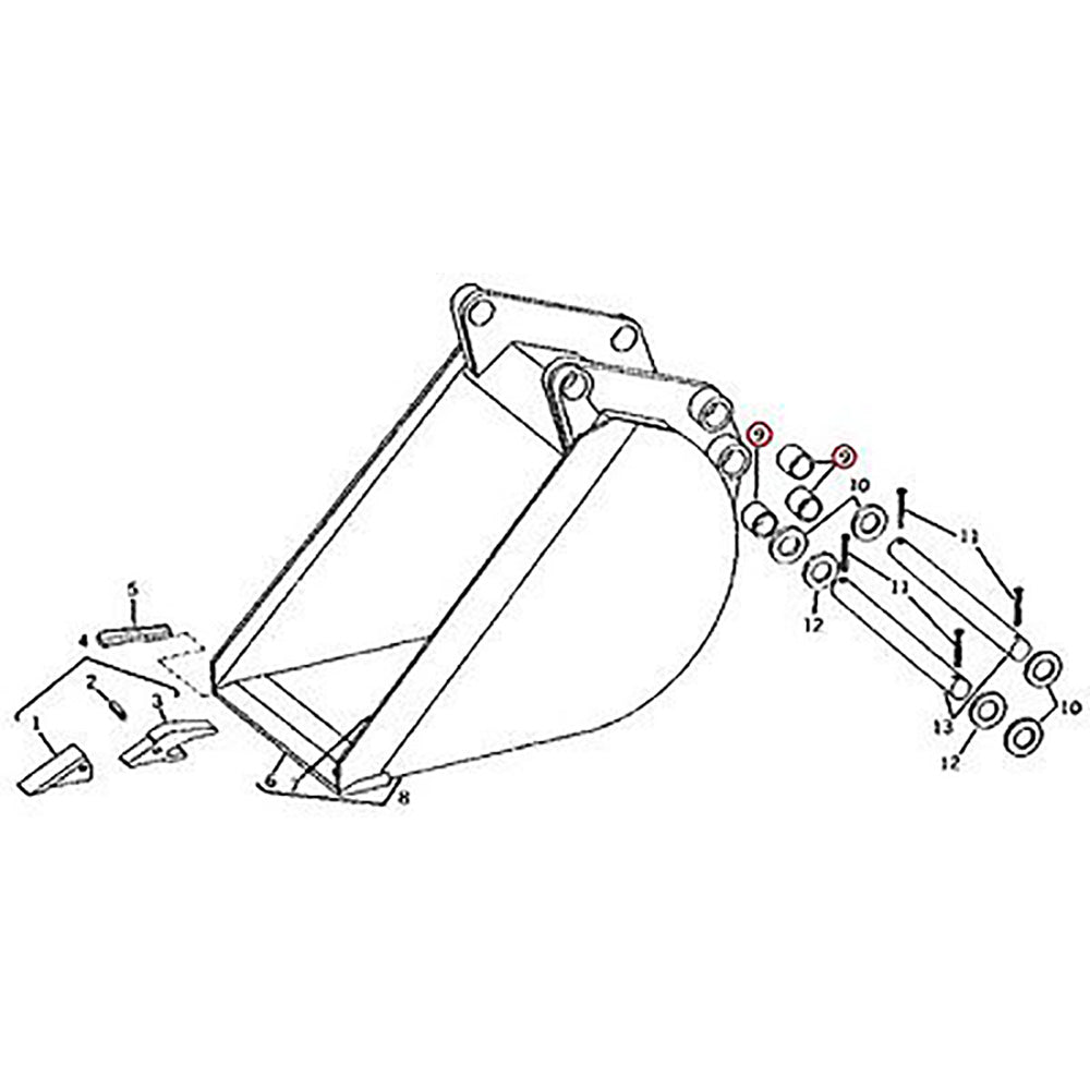 U45351 Fits John Deere 690 690A 690B 690C Bucket Bushing Fits JD Crawler Excavat