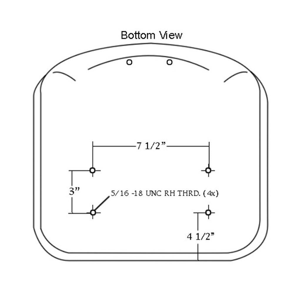 18" Black Vinyl Seat Fits 650,750,850,950,& 1050 Fits John Deere Compact Tractor