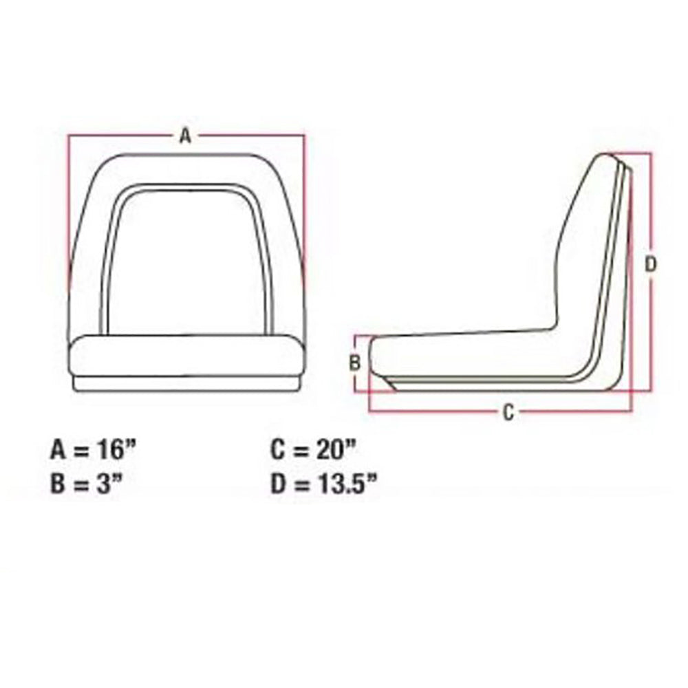 Seat Fits Case-IH 234 235 254 255, Fits Ford/New Holland 1200, Fits Allis