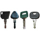 4 Keys Fits Volvo Heavy Equipment Key Set w/ Laser Cut