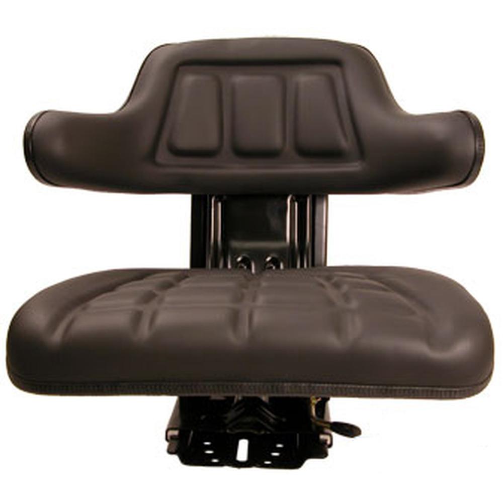 Black Wrap Around Seat with Arms Fits Massey Ferguson Replaces 193451M1