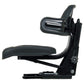 Wrap Around Back Black Seat w/ Arms Fits Case - IH Minneapolis Moline Oliver