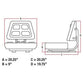 W300BU New Seat Slide Track w/ Arms Fits Case-IH Harvester Tractor Models