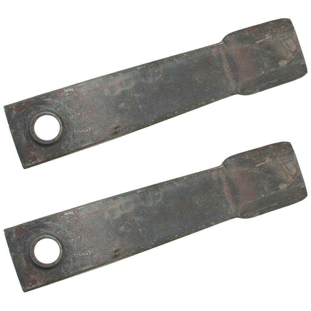 (2) W43048 Flat Offset Blades 21.750" x 4.000" Fits John Deere Rotary Cutters