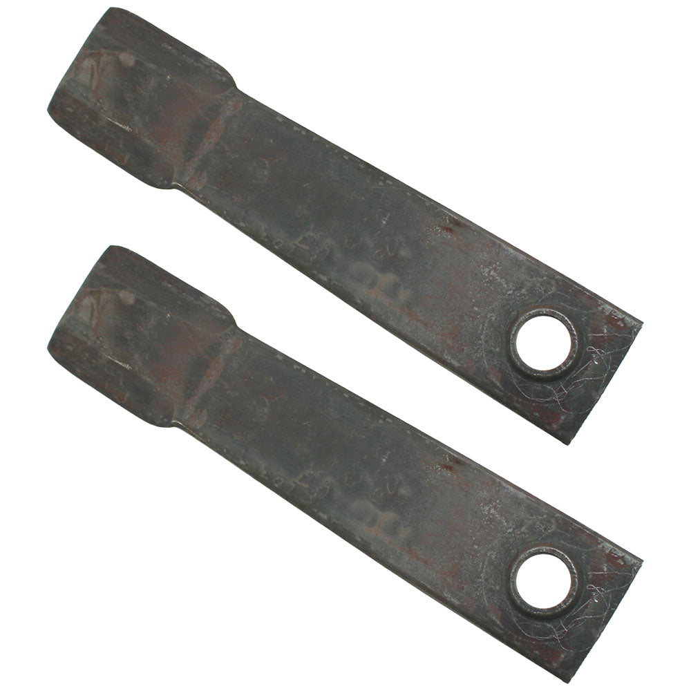 (2) W43048 Flat Offset Blades 21.750" x 4.000" Fits John Deere Rotary Cutters