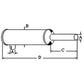 Horizontal Muffler Fits Wisconsin Robbins Models WD98