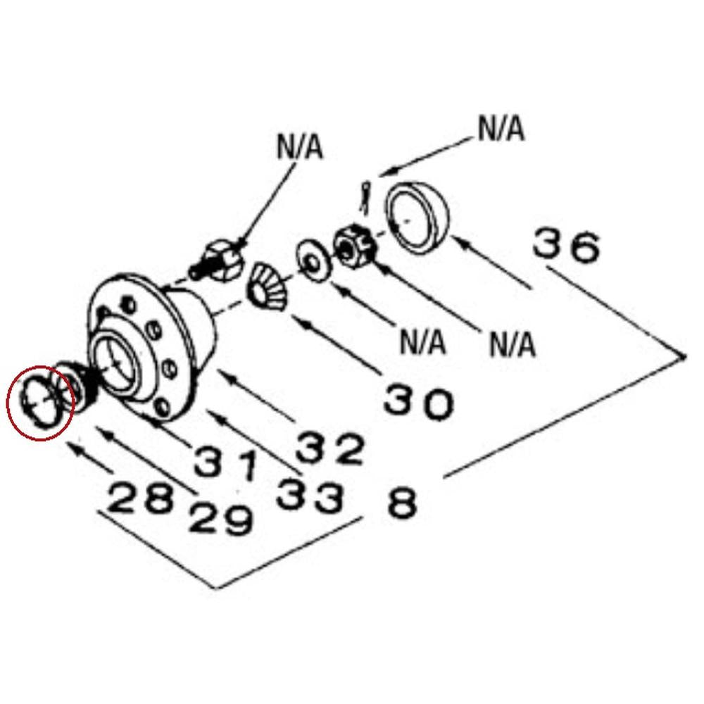 Hub Cap Seal Fits Universal Products Replaces 291099