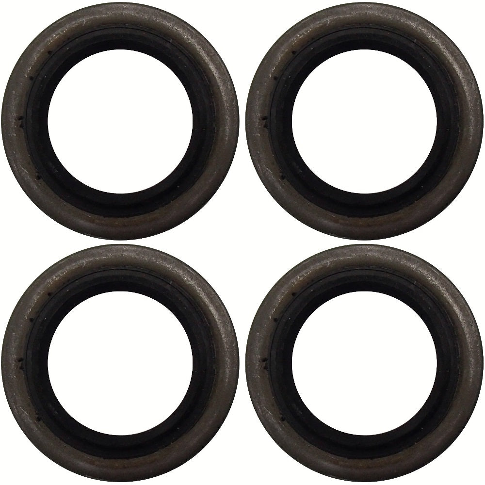(Pack of 4) Double Lip Grease Seal 1.719" ID, 2.565" OD for 3500 lb Trailer Hub