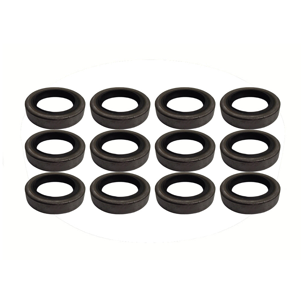 (12) Trailer Seals 168255TB for 3500# 1.68'' x 2.56'' Double Lip #84 Spindle