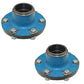 C9NN1104E Two Front Hubs w/Cap Stud Nut For Ford/NH Tractors 600 3055+