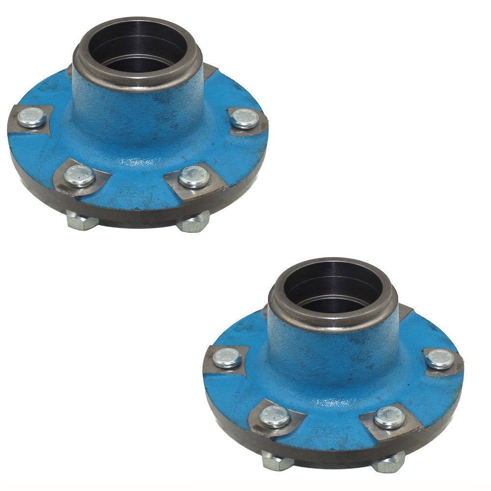 C9NN1104E Two Front Hubs w/Cap Stud Nut For Ford/NH Tractors 600 3055+