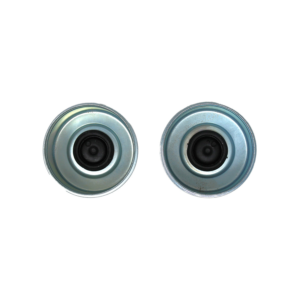 021-042-02 + 085-001-00 Axle Dust Covers with Rubber Inserts (2) Fits Universal