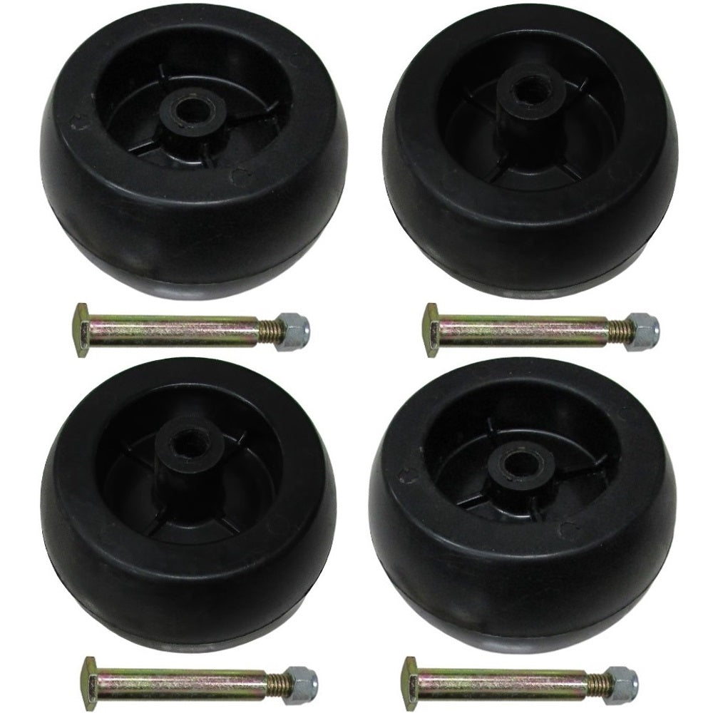 Qty 4: Deck Wheel Kit Fits John Deere Replaces AM116299