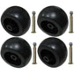 4 Pack Mower Deck Wheels & Bolts Fits Cub Cadet 1450 1650 149 169 1811 782