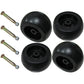 Qty 4: Deck Wheel Kit Fits John Deere Replaces AM116299
