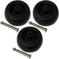 Qty 3: Deck Wheel Kit Fits John Deere Replaces AM116299