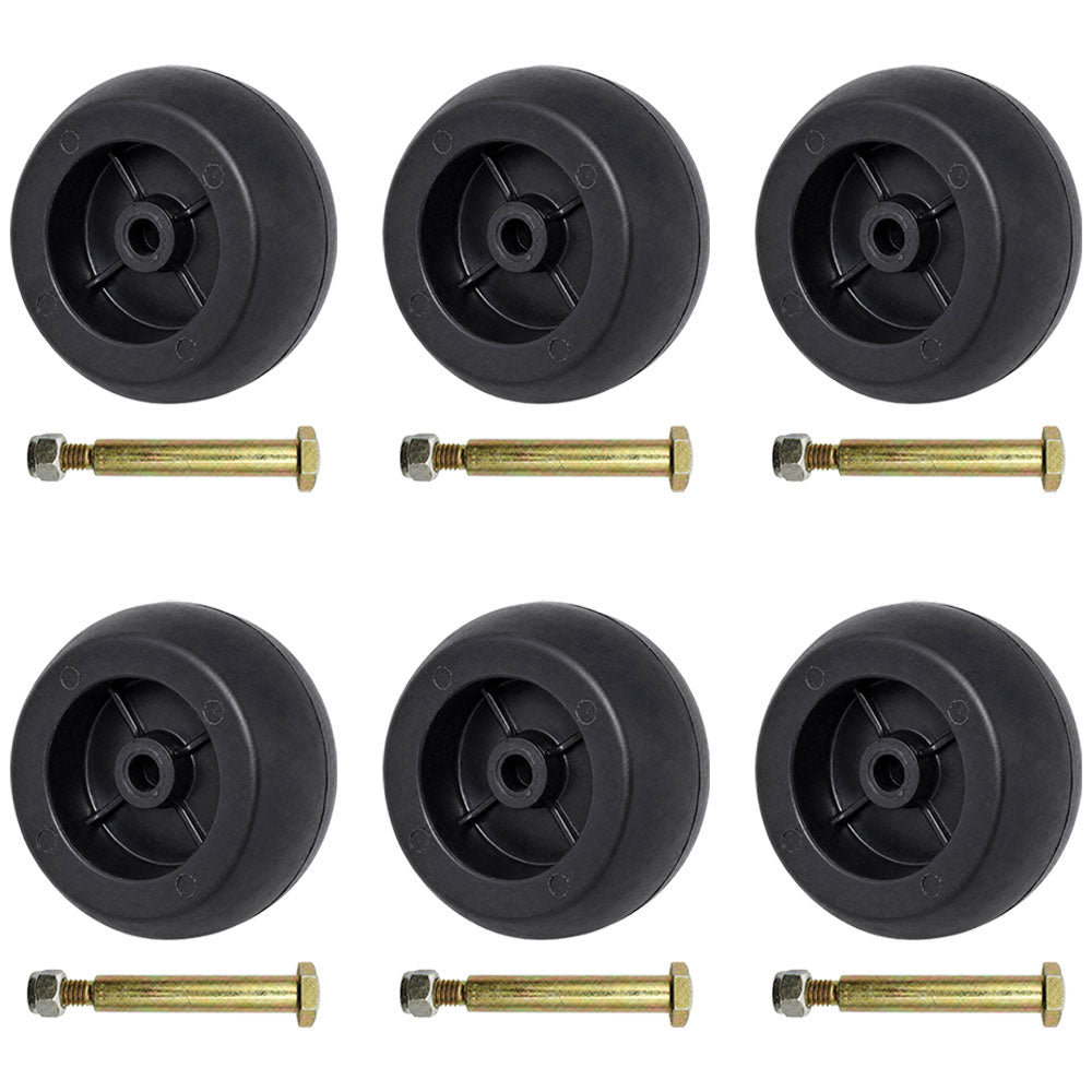 Qty 6: Deck Wheel Kit Fits Cub Cadet Replaces 734-04039A