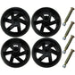 4 Pack Mower Deck Wheels with Bolts 174873 133957 193406 532174873