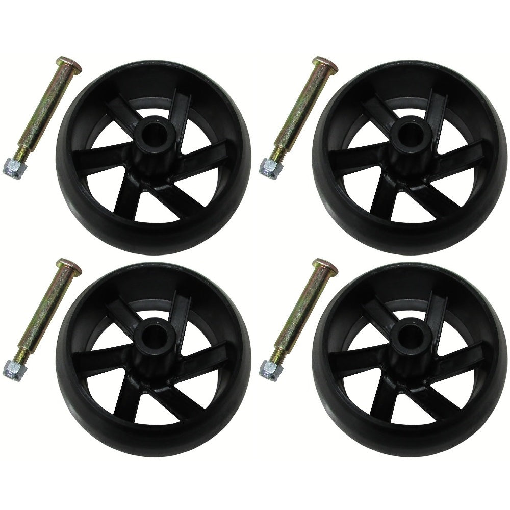 4 Deck Wheels Fits Craftsman GT5000 48" 54" Cut Fits Husqvarna LGT2654 Z246 ZTR